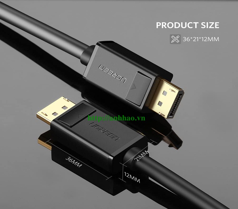 Cáp Displayport to Displayport dài 1.5M chính hãng Ugreen 10245